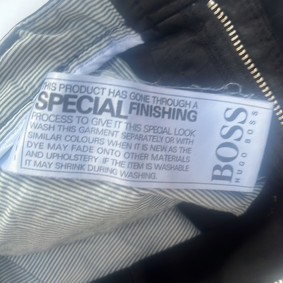 BOSS HUGO BOSS Stretch Slim Fit black trousers US 30R - Picture 4 of 15